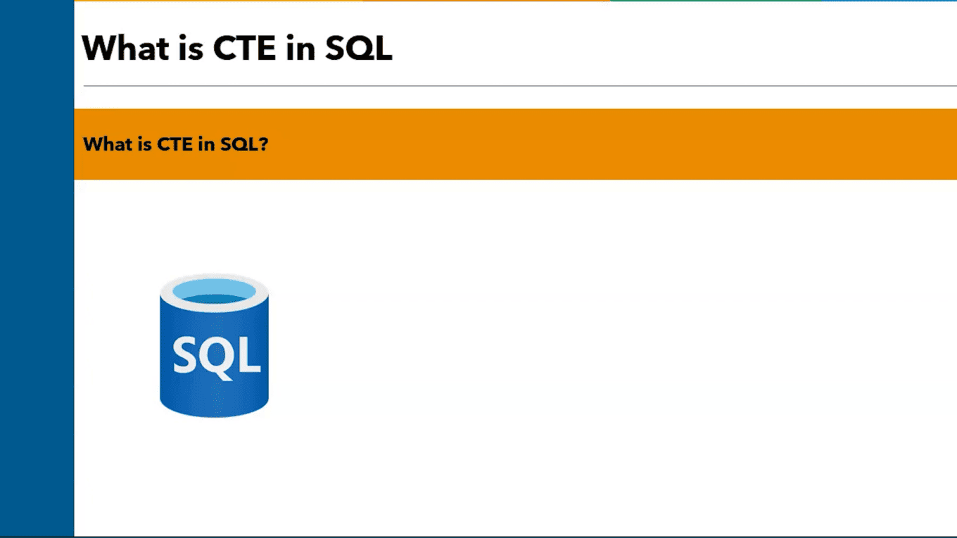 CTE in SQL