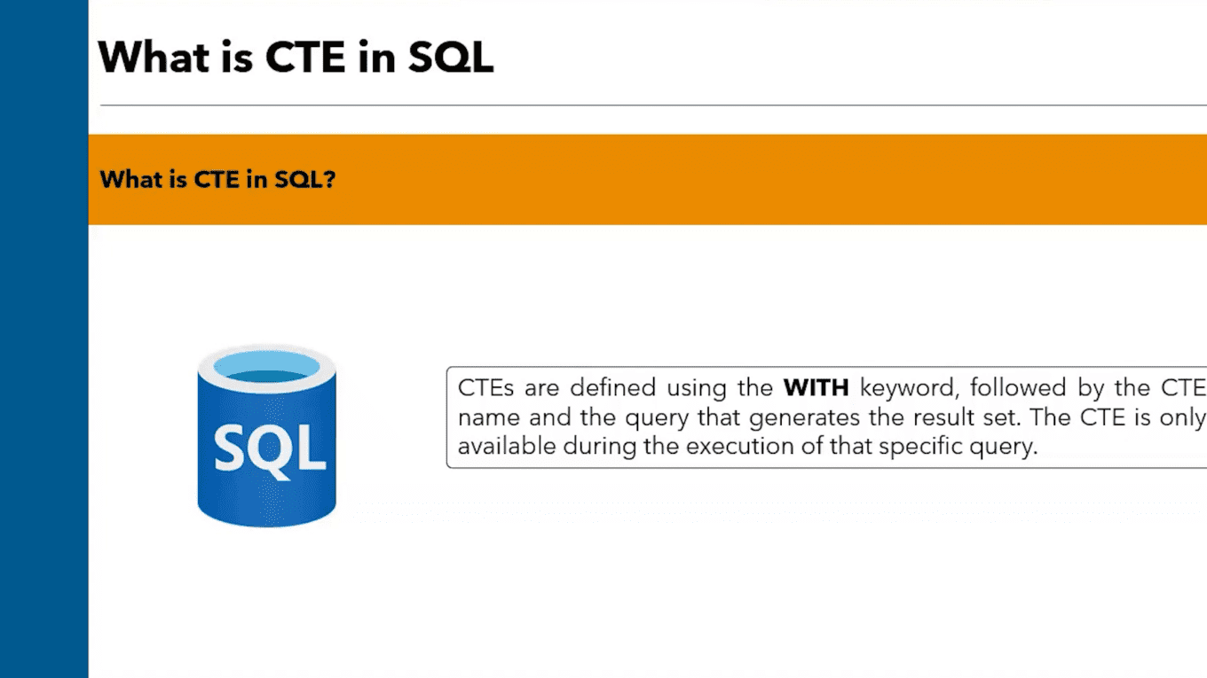 Practical Example of a CTE 💻